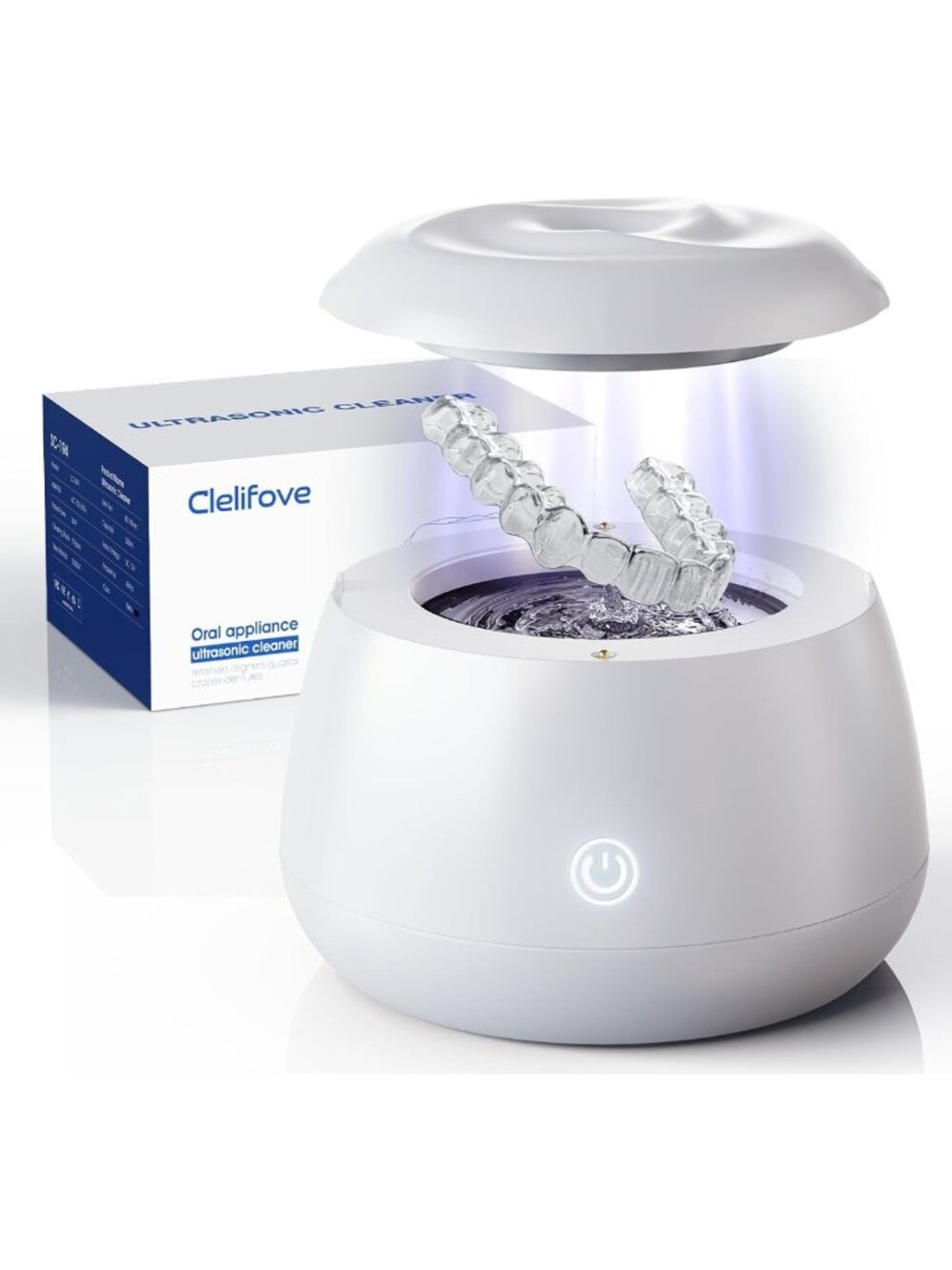 Ultrasonic Cleaner for Dentures, Aligners, Mouth Guards & Jewelry - 200ML